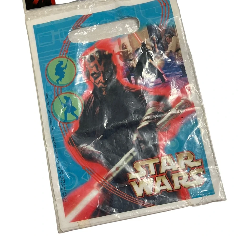 NEW Vintage Hallmark Star Wars Episode I Darth Maul Treat Sacks Party Bags